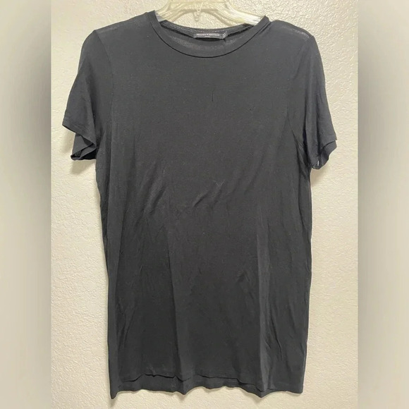 Brandy Melville Women’s Black Oversized Short Sleeve Top One Size - Picture 1 of 4